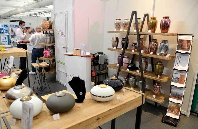 What exhibits are featured at the 2026 French Funeral Exhibition (SALON PROFESSIONNEL FUNERAIRE GRAND SUD)?