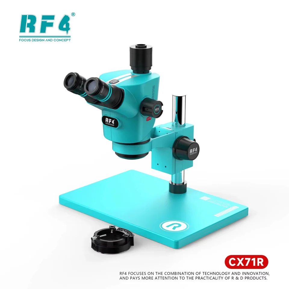 Professional RF4-CX71R Trinocular Microscope for Smartphone Motherboard & PCB Repair (HD Clarity)